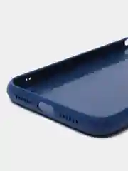 Синий чехол Magsafe (Магсейф) на iPhone 11/12/13 mini/14 Pro/14 Plus Max, кожаный