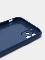 Синий чехол Magsafe (Магсейф) на iPhone 11/12/13 mini/14 Pro/14 Plus Max, кожаный