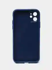 Синий чехол Magsafe (Магсейф) на iPhone 11/12/13 mini/14 Pro/14 Plus Max, кожаный