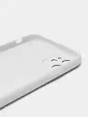 Белый чехол Magsafe (Магсейф) на iPhone 11/12/13 mini/14 Pro/14 Plus Max, кожаный