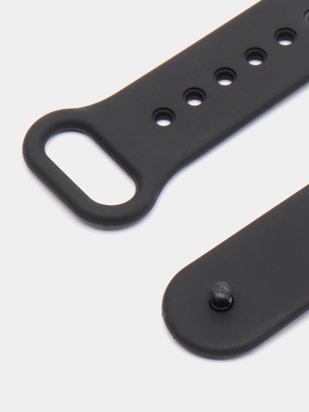 Черный ремешок для Xiaomi Mi Band 8 / 9, силиконовый