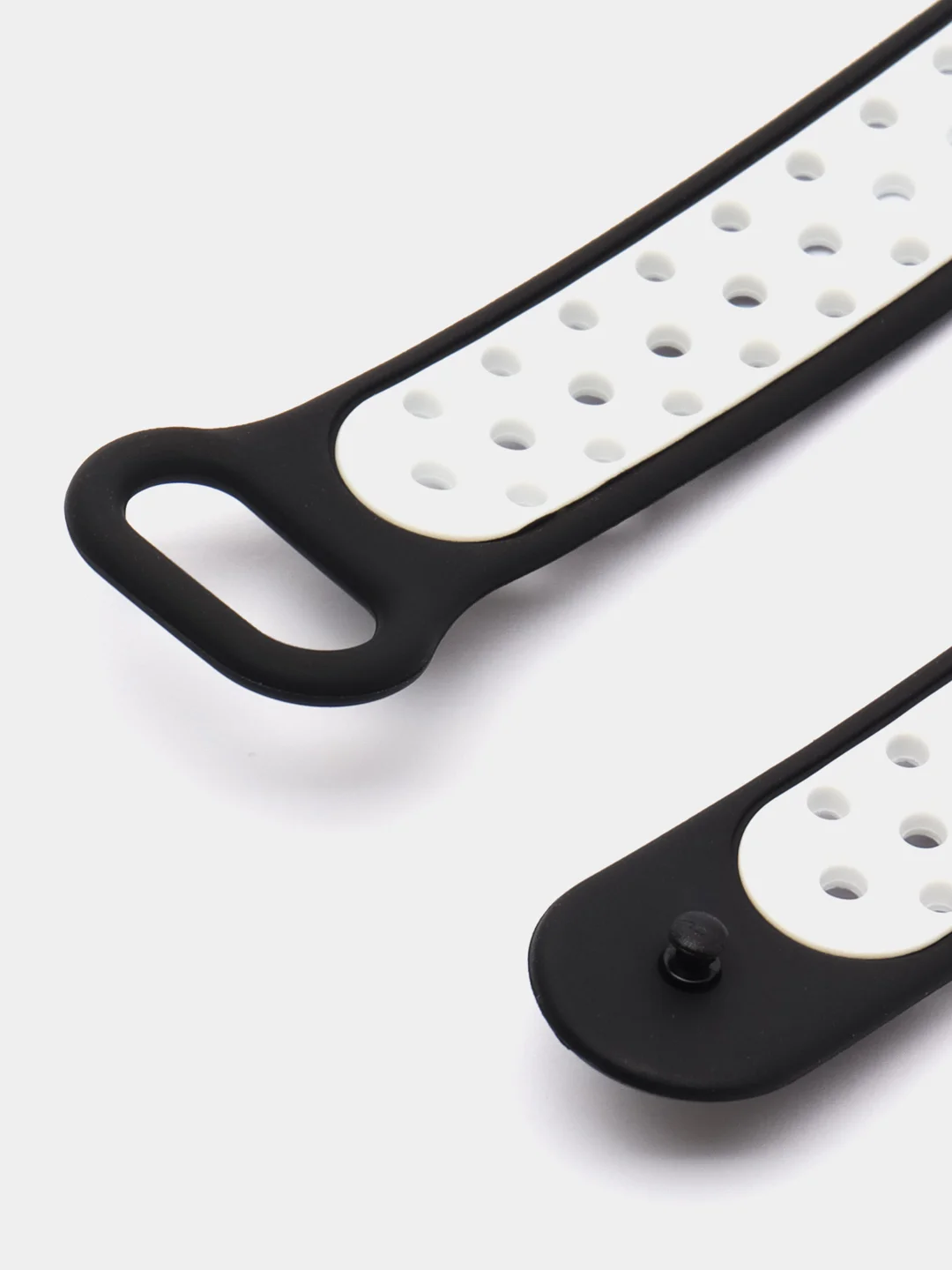 Белый ремешок для Xiaomi Mi Band 8 / 9, силиконовый спортивный