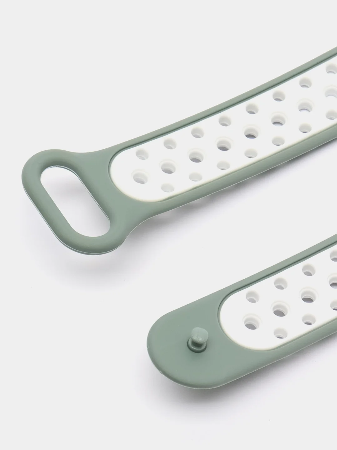 Оливковый ремешок для Xiaomi Mi Band 8 / 9, силиконовый спортивный