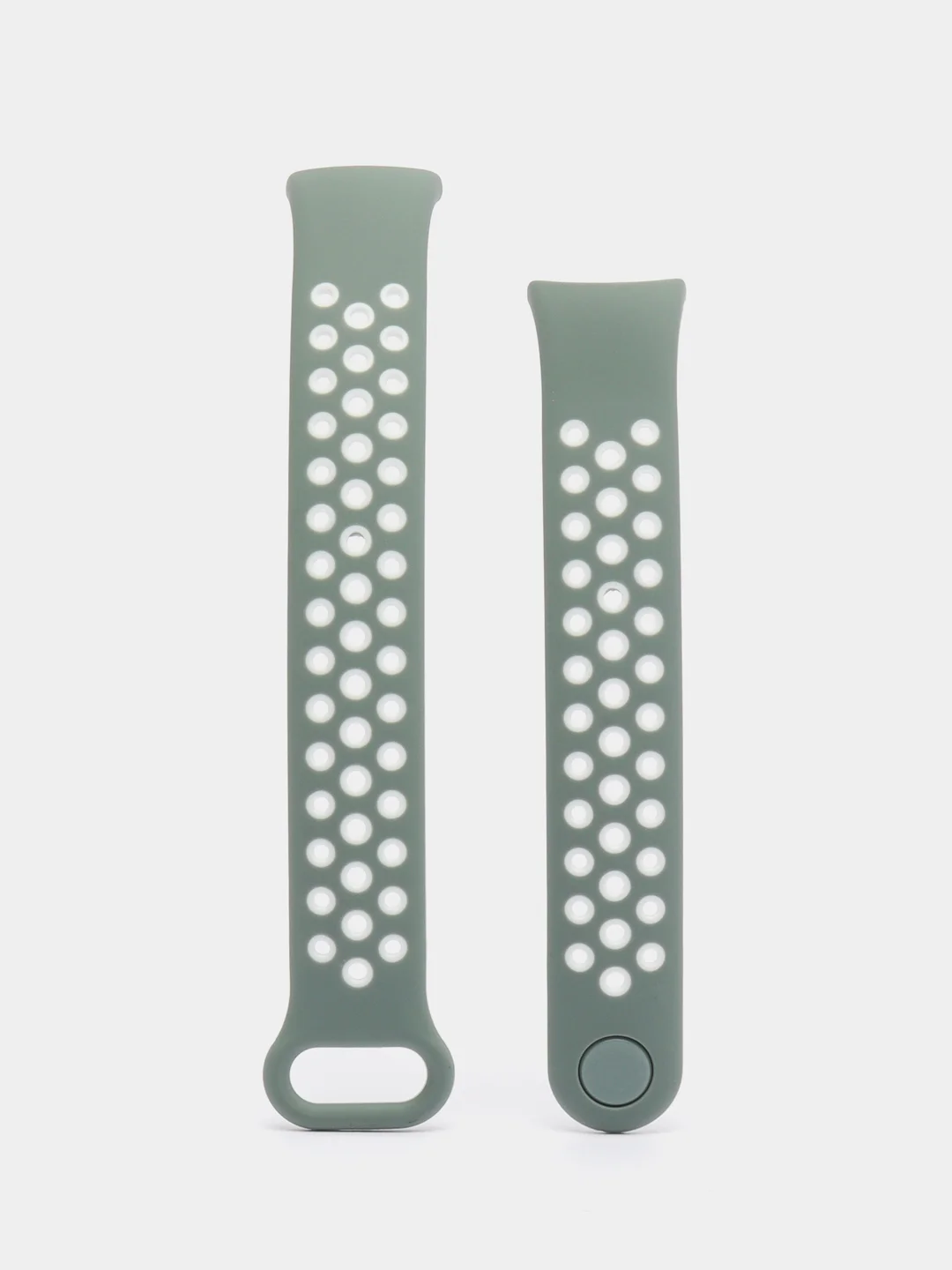 Оливковый ремешок для Xiaomi Mi Band 8 / 9, силиконовый спортивный