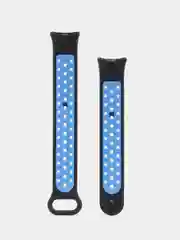 Синий ремешок для Xiaomi Mi Band 8 / 9, силиконовый спортивный