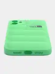 Зеленый чехол с логотипом The North Face, на iPhone (Айфон) 11, 13, 14, 15, 7, 8 Plus, XXS, XR, 12 Pro Max, Plus