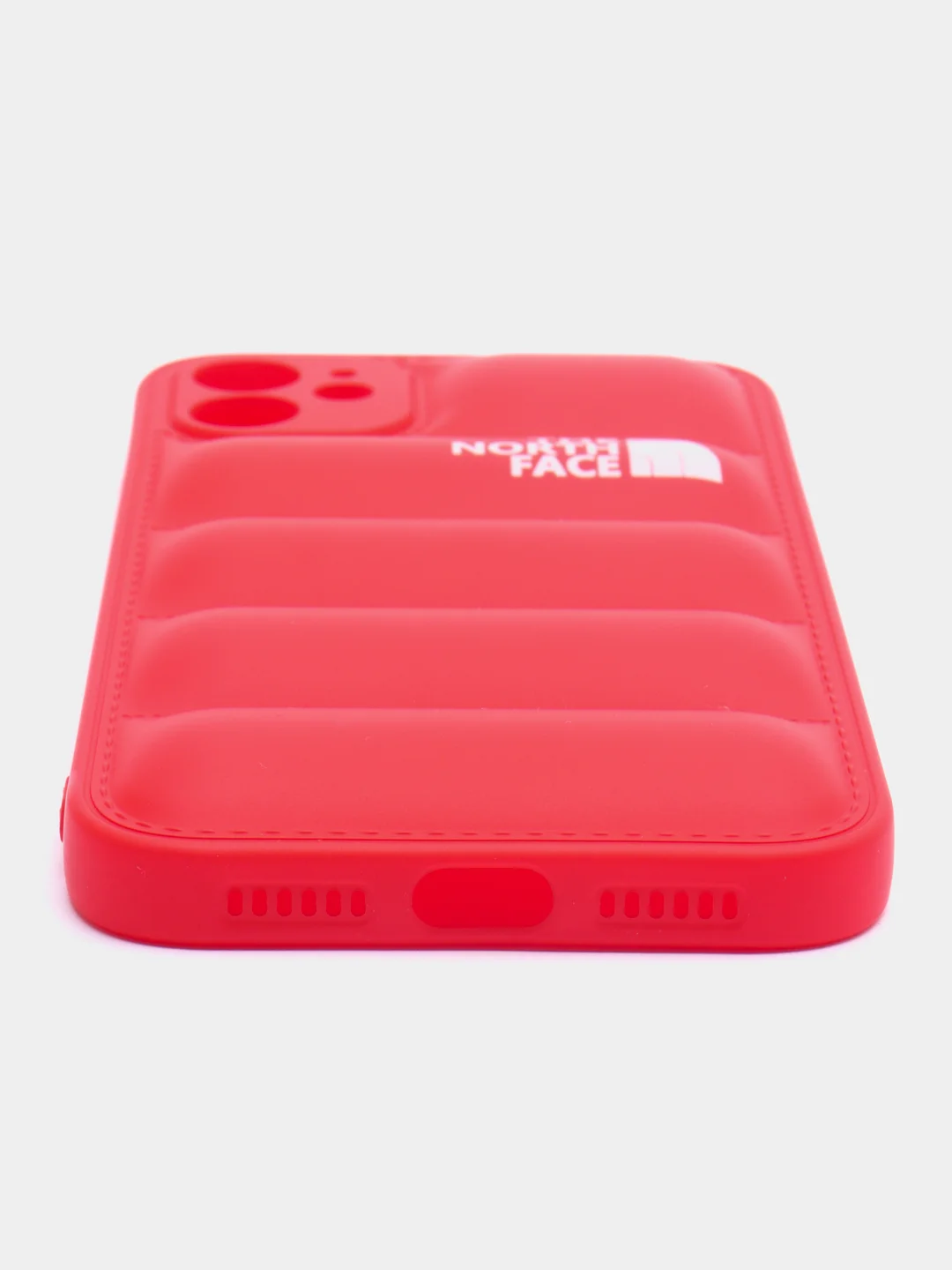 Красный чехол с логотипом The North Face, на iPhone (Айфон) 11, 13, 14, 15, 7, 8 Plus, XXS, XR, 12 Pro Max, Plus