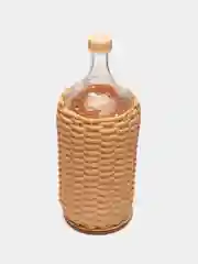 Бутыль NiNaGlass "Винная" 2 л. проз. с крышкой оплетенная