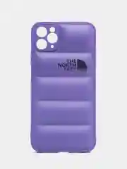 Фиолетовый чехол с логотипом The North Face, на iPhone (Айфон) 11, 13, 14, 15, 7, 8 Plus, XXS, XR, 12 Pro Max, Plus