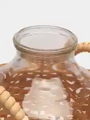 Банка стеклянная NiNaGlass "Ламели" 7 л. Оплетенная