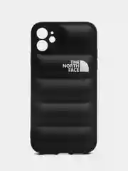 Черный чехол с логотипом The North Face, на iPhone (Айфон) 11, 13, 14, 15, 7, 8 Plus, XXS, XR, 12 Pro Max, Plus