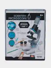 Белый микроскоп детский с подсветкой