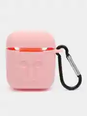 Конфетный чехол для беспроводных наушников AirPods 1/2 с карабином, силиконовый