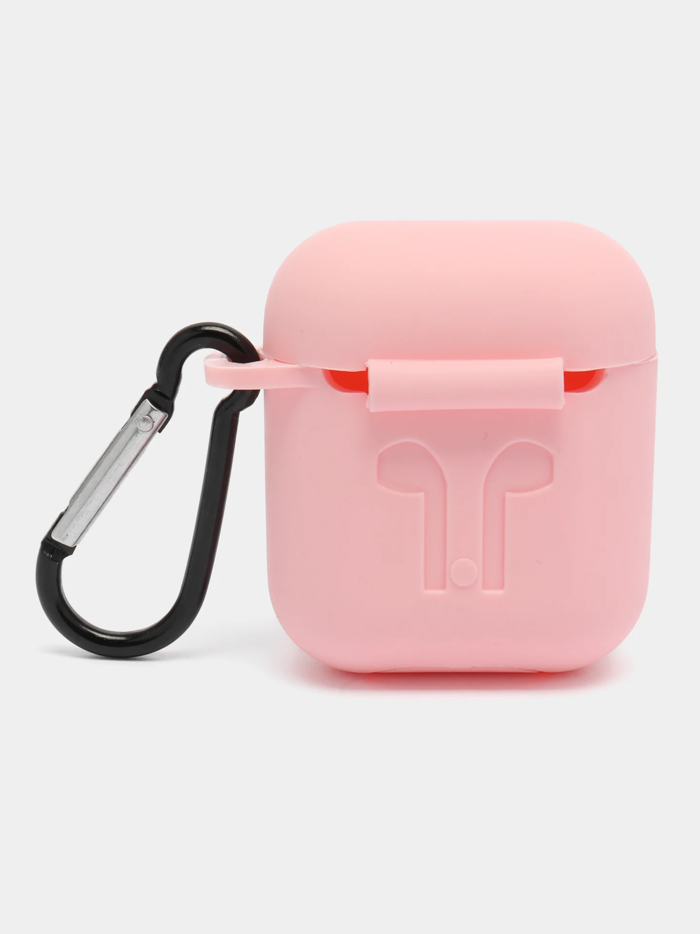 Конфетный чехол для беспроводных наушников AirPods 1/2 с карабином, силиконовый
