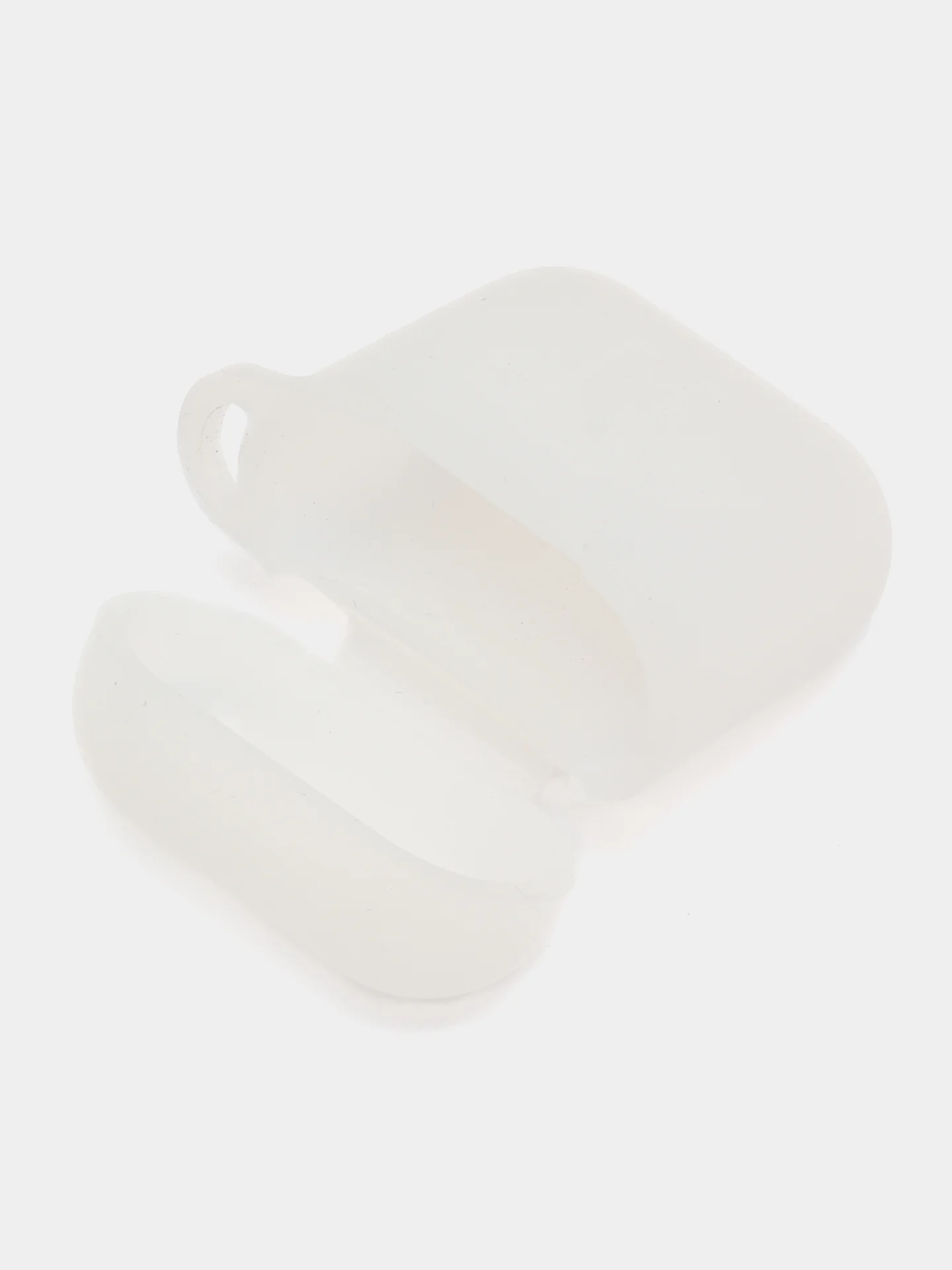 Прозрачный чехол для беспроводных наушников AirPods 1/2 с карабином, силиконовый