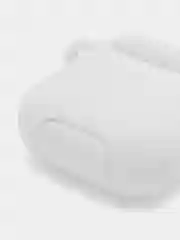 Белый чехол для беспроводных наушников AirPods 1/2 с карабином, силиконовый