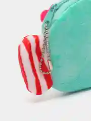 Бирюзовый мини кошелек, монетница плюшевая, 10 цветов