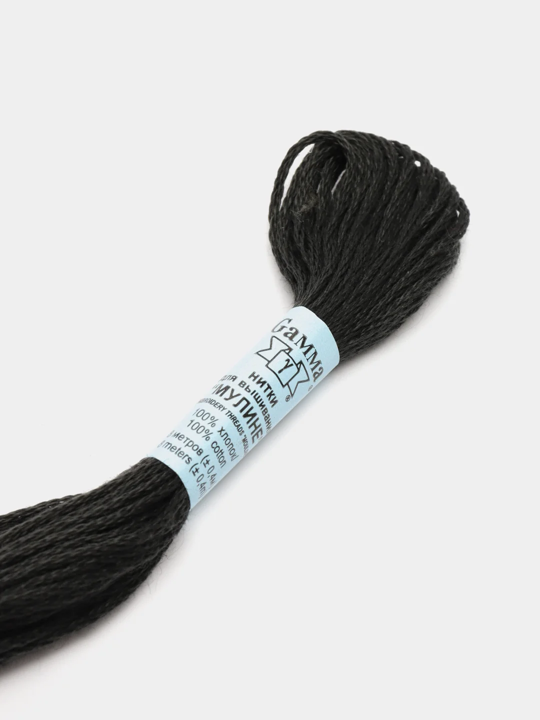 Голубой мулине, нитки для вышивания Gamma, 100% хлопок, номера цветов 5170 - 5220