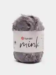Серый меланж пряжа YarnArt Mink, полиамид, 50 г, 75 м