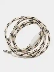 Кабель AUX 3.5 mm в тканевой оплетке, Mini jack, двусторонний