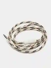 Кабель AUX 3.5 mm в тканевой оплетке, Mini jack, двусторонний