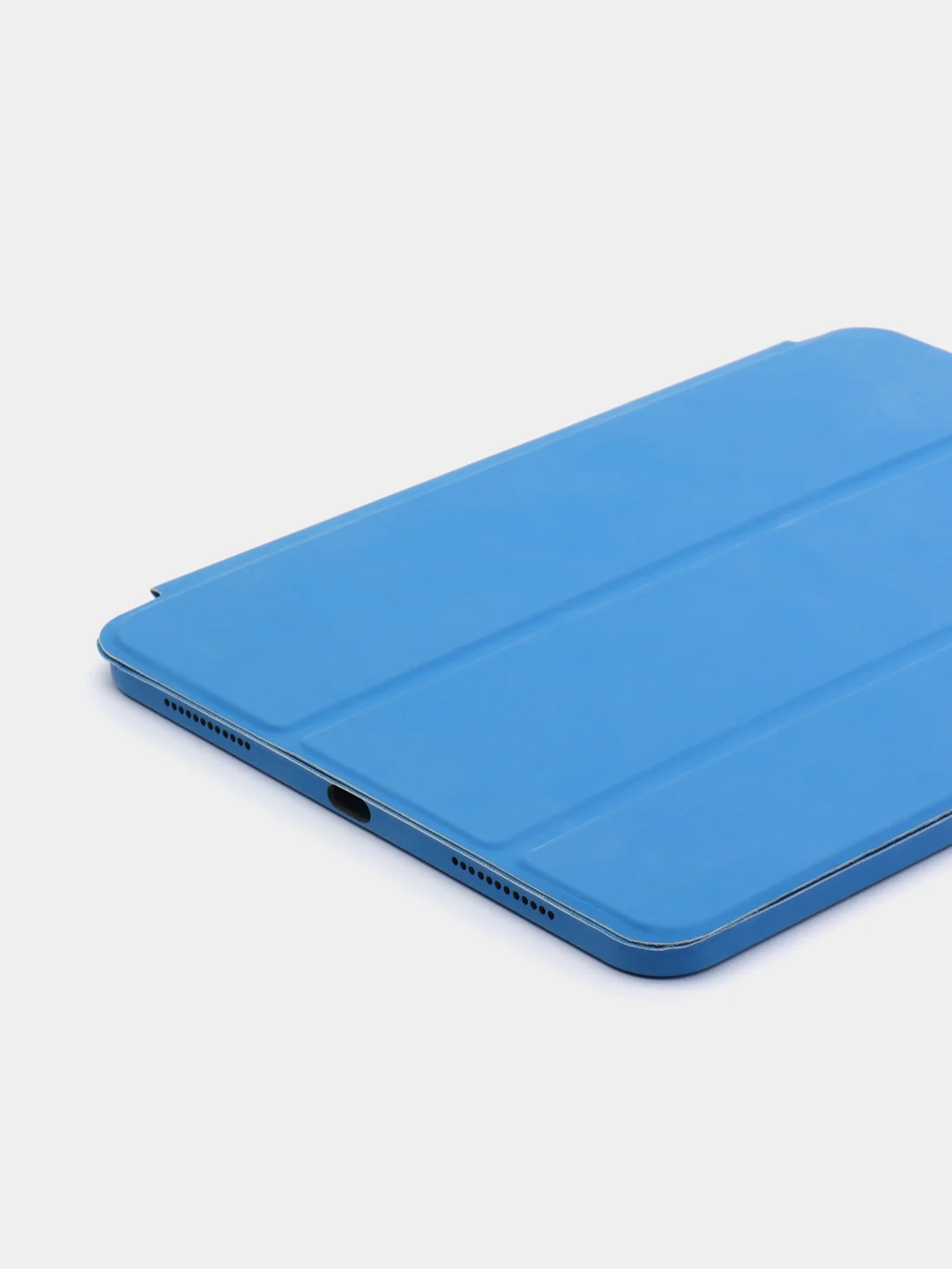 Синий стильный чехол со шторкой для iPad