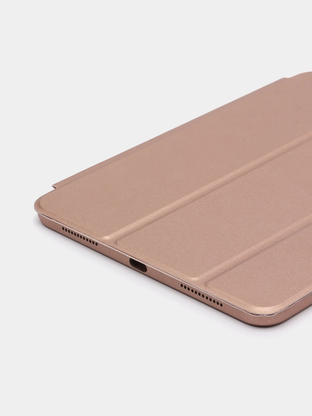 Пудровый стильный чехол со шторкой для iPad