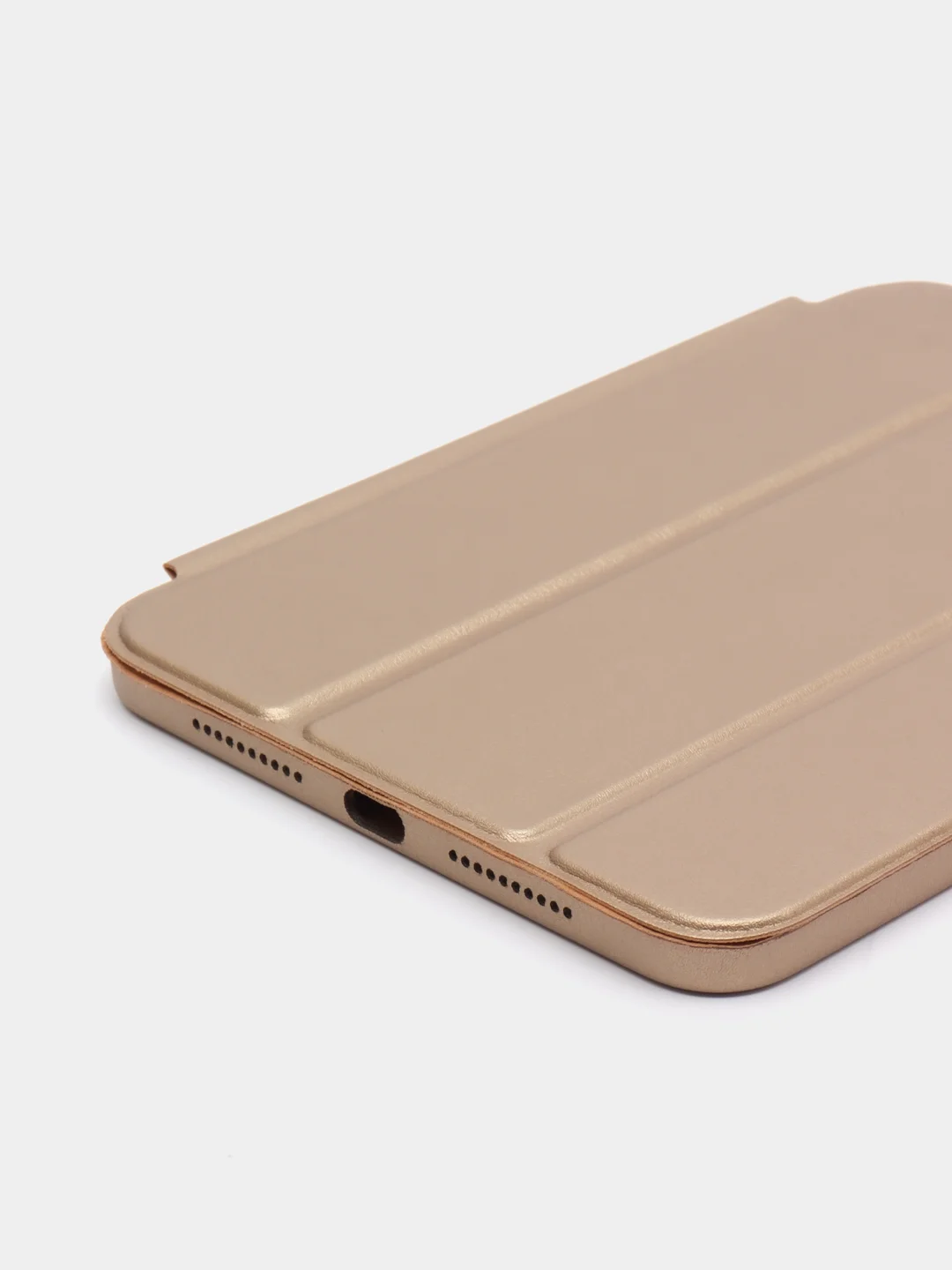 Золотой стильный чехол со шторкой для iPad