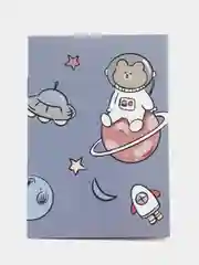 Серый меланж блокнот детский, 32 страницы, 12 х 8,5 см