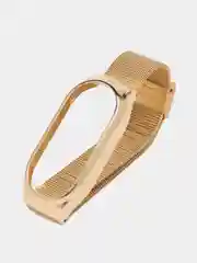 Черный ремешок для Xiaomi Mi Band 8, металлический, стальной, миланская петля