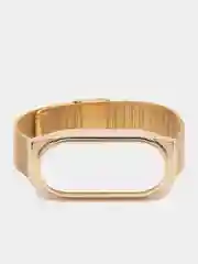 Черный ремешок для Xiaomi Mi Band 8, металлический, стальной, миланская петля