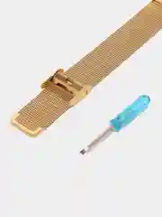 Черный ремешок для Xiaomi Mi Band 8, металлический, стальной, миланская петля