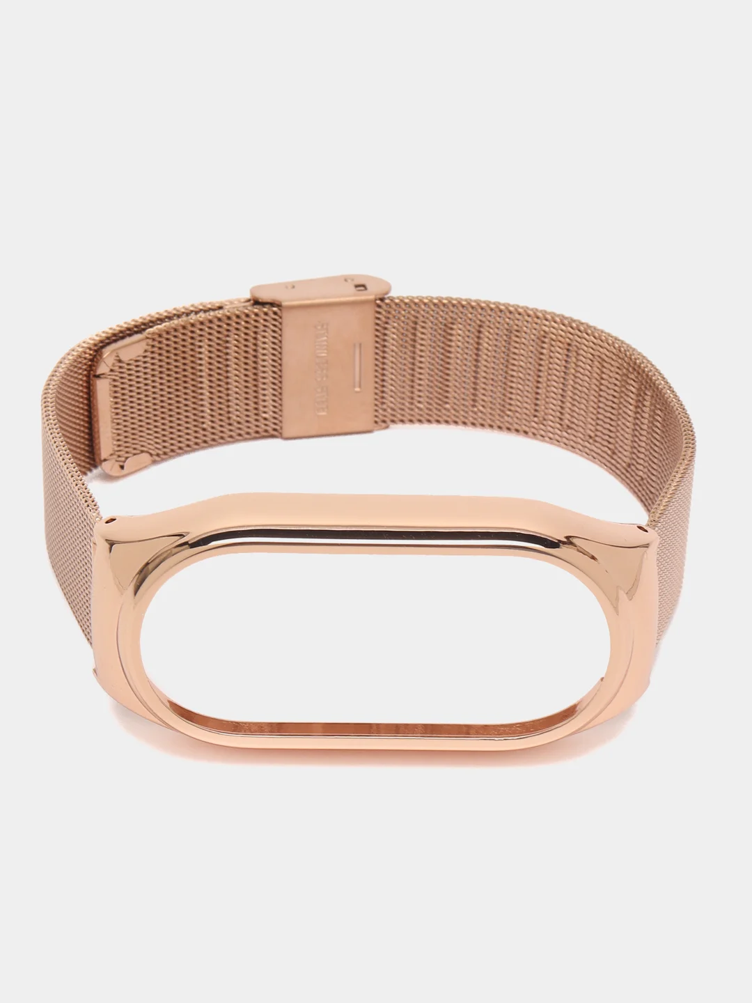 Розовый ремешок для Xiaomi Mi Band 8, металлический, стальной, миланская петля