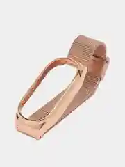 Розовый ремешок для Xiaomi Mi Band 8, металлический, стальной, миланская петля