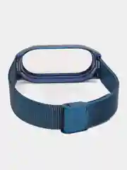 Синий ремешок для Xiaomi Mi Band 8, металлический, стальной, миланская петля