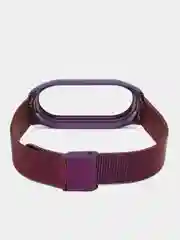 Фиолетовый ремешок для Xiaomi Mi Band 8, металлический, стальной, миланская петля