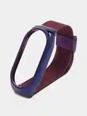 Фиолетовый ремешок для Xiaomi Mi Band 8, металлический, стальной, миланская петля