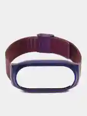 Фиолетовый ремешок для Xiaomi Mi Band 8, металлический, стальной, миланская петля