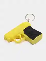 Желтый брелок для ключей "Пистолет", 5 х 4 см, 2 в 1