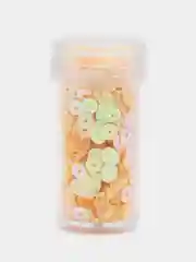 Лимонный пайетки круглые, матовые и глянцевые, 4 мм