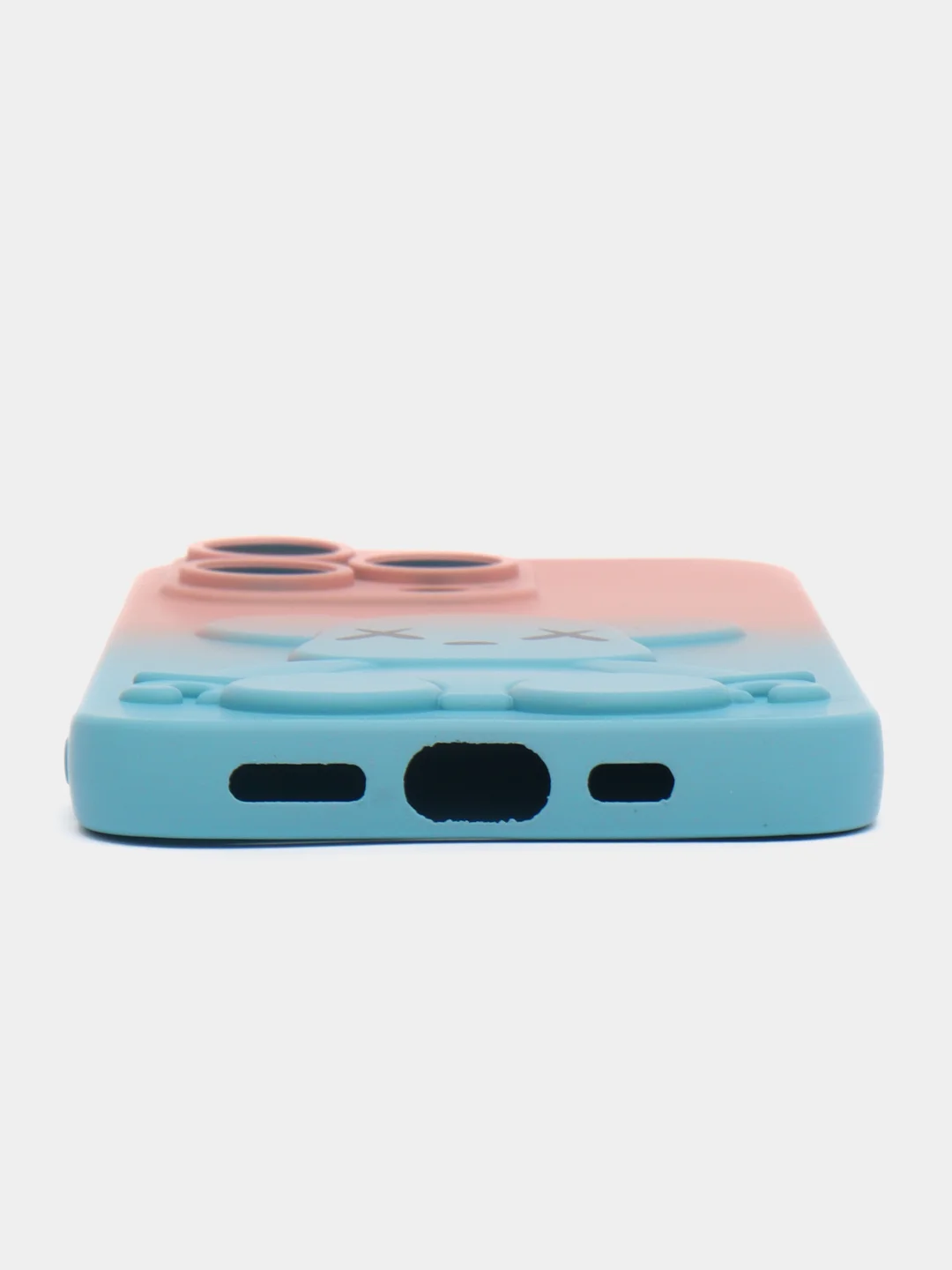 Голубой чехол для iPhone 14 13 12 11 Pro max plus XR силиконовый