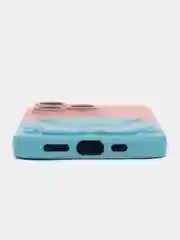 Голубой чехол для iPhone 14 13 12 11 Pro max plus XR силиконовый