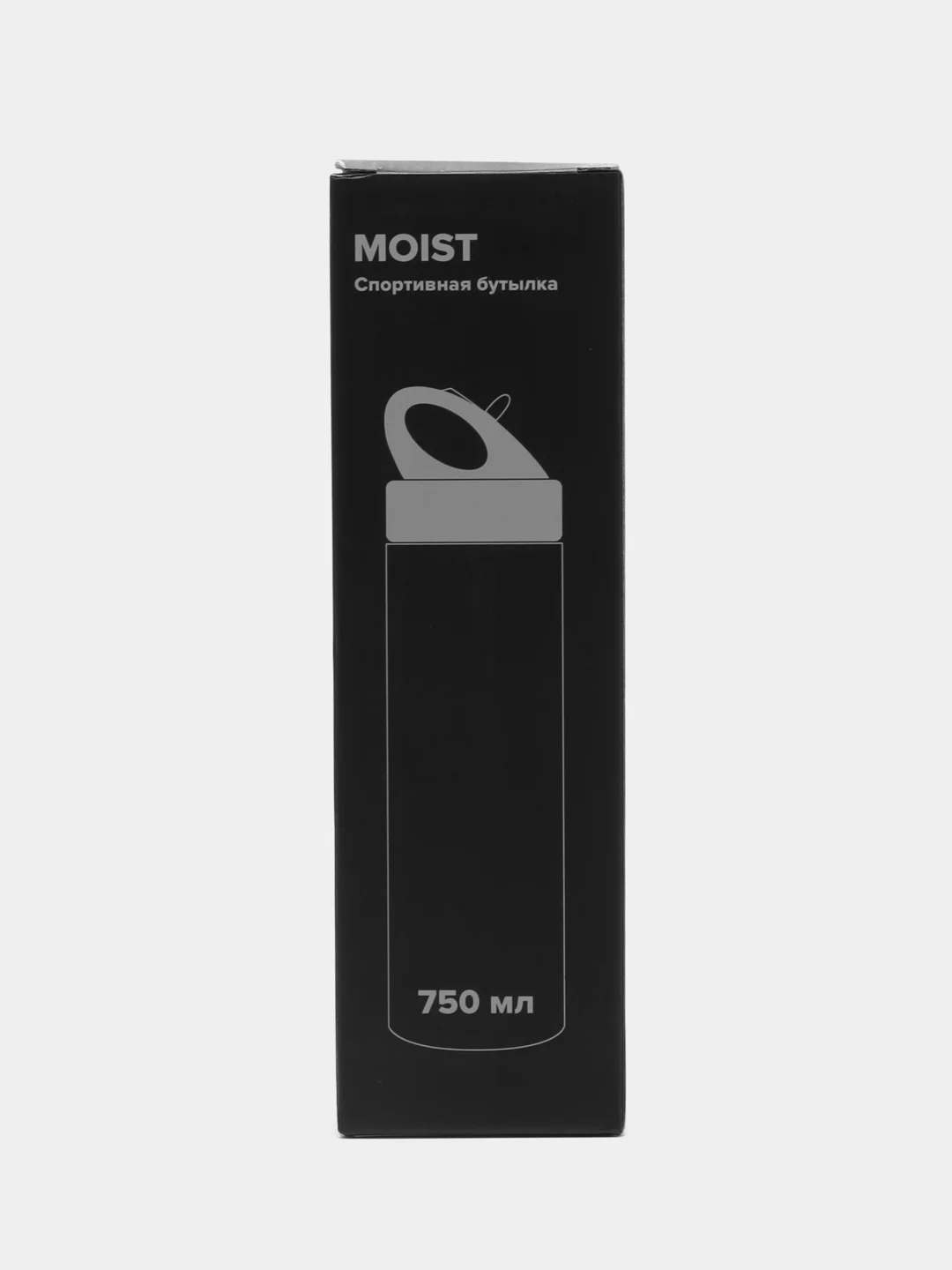 Черный спортивная бутылка для воды на фитнес, для зала, для школы, Moist