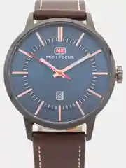Синий мужские наручные часы Mini Focus MF0033G c календарём, в подарочной упаковке