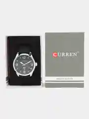 Черный мужские наручные часы Curren 8265 с календарём в подарочной упаковке