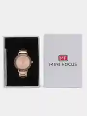 Розовый женские наручные часы Mini Focus MF0040L с камнями, в подарочной упаковке