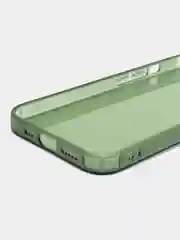 Зеленый чехол iPhone 15/14/13/12/11/Pro/Max/Mini/Plus/X/XR/XS/6S/7/8+/SE 2, прозрачный