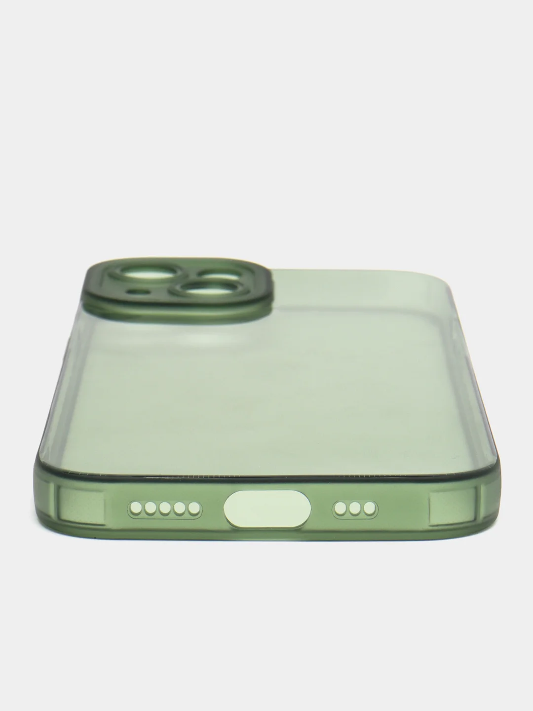 Зеленый чехол iPhone 15/14/13/12/11/Pro/Max/Mini/Plus/X/XR/XS/6S/7/8+/SE 2, прозрачный