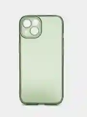 Зеленый чехол iPhone 15/14/13/12/11/Pro/Max/Mini/Plus/X/XR/XS/6S/7/8+/SE 2, прозрачный
