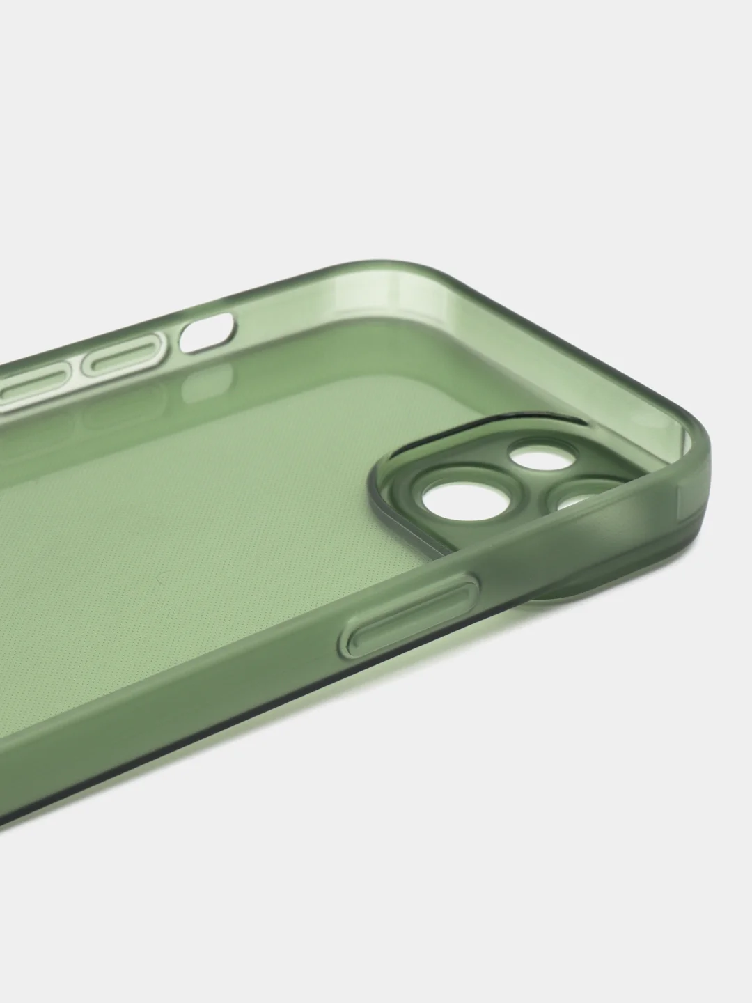 Зеленый чехол iPhone 15/14/13/12/11/Pro/Max/Mini/Plus/X/XR/XS/6S/7/8+/SE 2, прозрачный